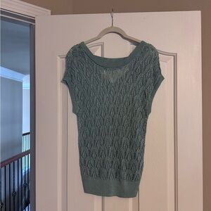 White House Black Market Teal Knit Sweater